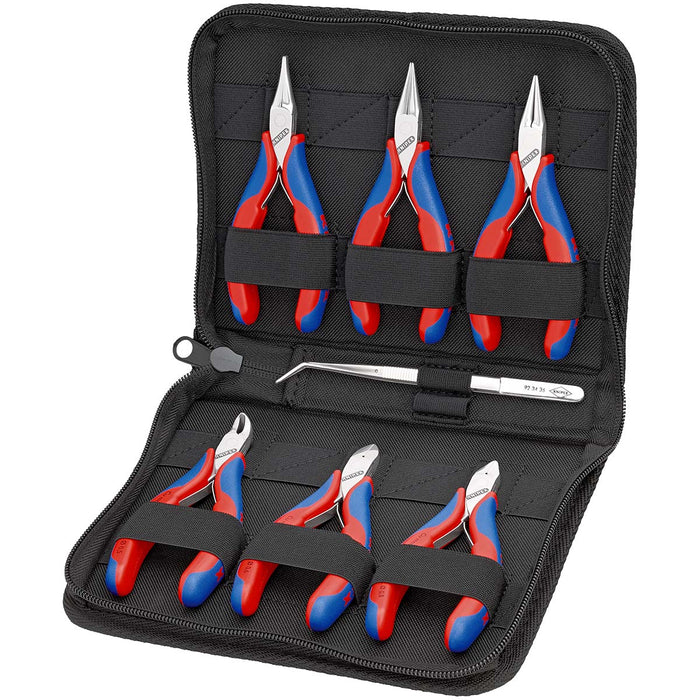 Knipex 7 Piece Pouch with Electronics Pliers