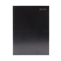 Desk Diary Dpp A4 Black 2024