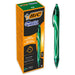 BIC Gel-ocity Quick Dry Gel Pen Green Medium 0.30 mm Refillable Pack of 12