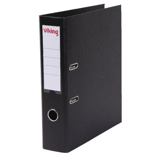 Viking Lever Arch File A4 75 mm Black 2 ring PP (Polypropylene) Matt Portrait