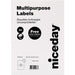 Niceday Multipurpose Label 1005945 Yes Special format White 210 x 148 mm 100 Sheets of 2 Labels