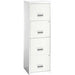 Pierre Henry Steel Filing Cabinet with 4 Lockable Drawers 400 x 400 x 1250 mm White