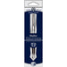 Helix Oxford Fountain Pen Stainless Steel Barrel Medium Blue