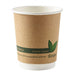 DISPO Cups Compostable Paper 227ml Brown Pack of 25