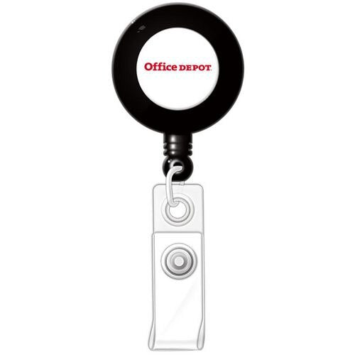 Office Depot Badge Reel with Clip Pack of 10