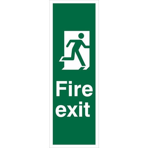 Portrait final fire exit man right Sign 450mm x 150mm