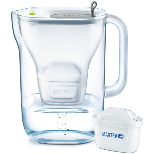 BRITA Water Filter Jug fill&enjoy Style 2.4L White-Soft Grey