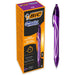 BIC Gel-ocity Quick Dry Gel Pen Purple Medium 0.30 mm Refillable Pack of 12