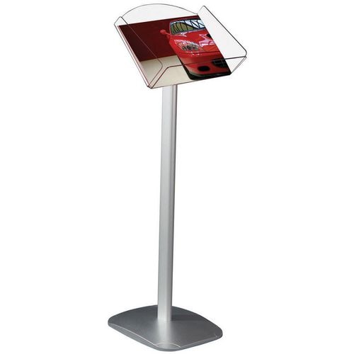 Stewart Superior Brochure Stand DBSA4L A4 Silver