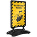 Stewart Superior Freestanding Pavement Sign A1 666 x 450 x 1220 mm Black