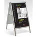 Stewart Superior Freestanding Pavement Sign Aluminium A1 637 x 800 x 1150 mm Silver