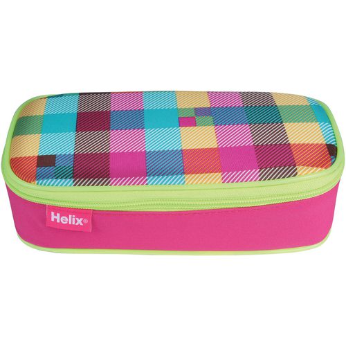 Helix Jumbo Pencil Case 11 x 6.2 x 22.8 cm Neon/Pink