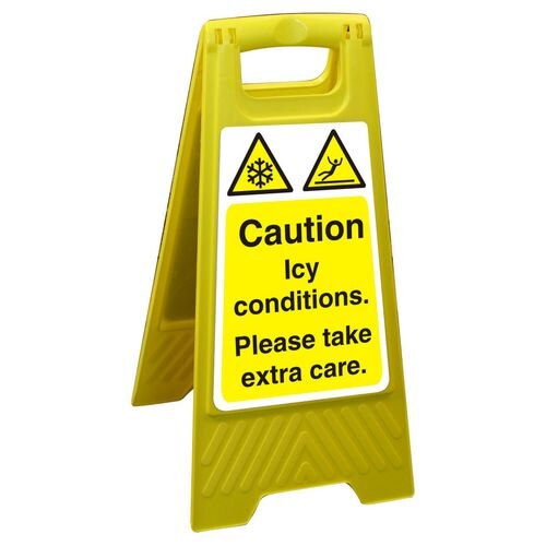 Floor Sign Icy Polypropylene 60 x 30 cm