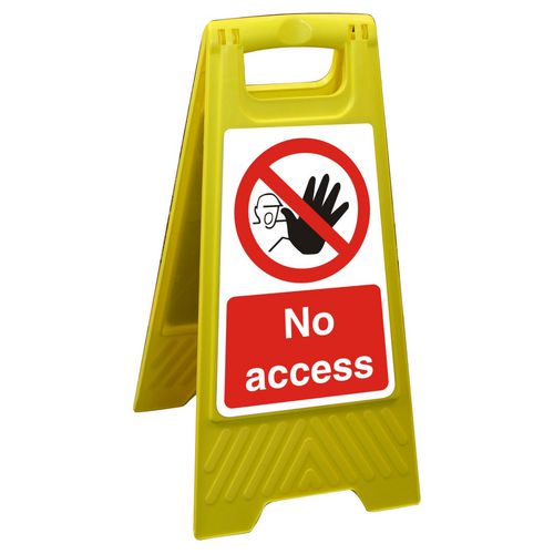 Floor Sign No Access PP 60 x 30 cm