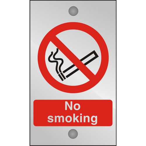 Prohibition Sign No Smoking Acrylic 20 x 12 cm