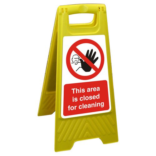 Floor Sign Closed Cleaning Polypropylene 60 x 30 cm