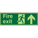 Fire Exit Sign Up Arrow Vinyl 20 x 60 cm