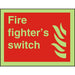 Fire Sign Fire Switch Plastic 20 x 30 cm