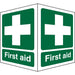 First Aid Sign Self Adhesive Acrylic 20 x 15 cm