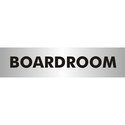 Office Sign Boardroom acrylic Silver, Black 4.5 x 19 cm