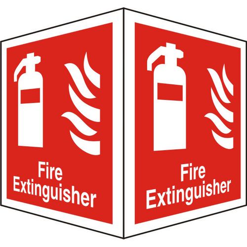 Fire Extinguisher Sign Self-Adhesive Vinyl 15 x 20 cm