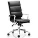 dynamic Synchro Tilt Executive Chair with Armrest and Adjustable Seat Savoy Bonded Leather High Back Black