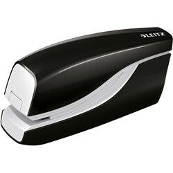 Leitz NeXXt WOW Electric Stapler 5566 Half Strip Black 10 Sheets E1 Metal, Plastic