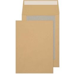 Blake Manilla Gusset Board Back Envelope Peel and Seal C4 324x229x50mm 120 gsm Pack of 125