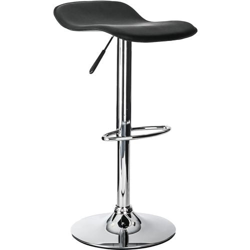 Alphason Lower Back Bar Stool with Adjustable Seat Ohio Black