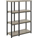 Alphason Elmwood Bookcase 9650096PCOM 800 x 300 x 1135 mm Distressed Grey Oak