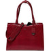 SOCHA Ladies Laptop Bag Croco Burgundy 15.6 Inch Synthetic Leather Wine Red 42 x 13 x 31.5 cm