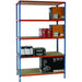 SLINGSBY Boltless Chipboard Shelving Unit 1200 x 400 x 2000mm Orange