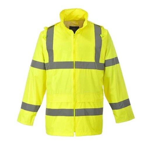 Yellow Hi Vis Rain Jacket Small