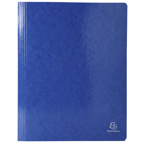 Exacompta Iderama Flat Bar Folder A4 Blue Glossy coated card 355 gsm 200 Sheets Pack of 25