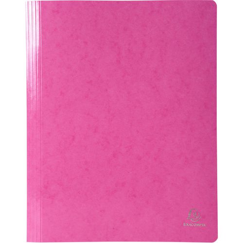 Exacompta Iderama Flat Bar Folder A4 Pink Glossy coated card 355 gsm 200 Sheets Pack of 25