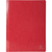 Exacompta Iderama Flat Bar Folder A4 Red Glossy coated card 355 gsm 200 Sheets Pack of 25