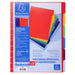 Exacompta Blank Dividers A4+ Assorted Multicolour 6 Part PP (Polypropylene) 86002E Pack of 10