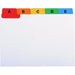 Exacompta Alphabetical Index Cards 13996E 88x105mm A7 25 Parts (A-Z) Pack of 10