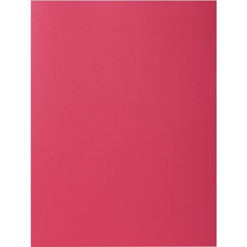 Exacompta Rock''s Square Cut Folder A4 Raspberry Cardboard 210 gsm Pack of 100