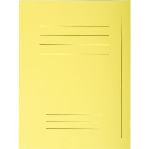 Exacompta Forever Square Cut Folder 435005E A4 Manila 24 (W) x 32 (H) cm Yellow 2 Packs of 50