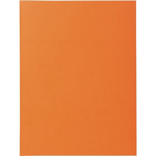 Exacompta Super Square Cut Folder A4 Orange Cardboard 160 gsm Pack of 500