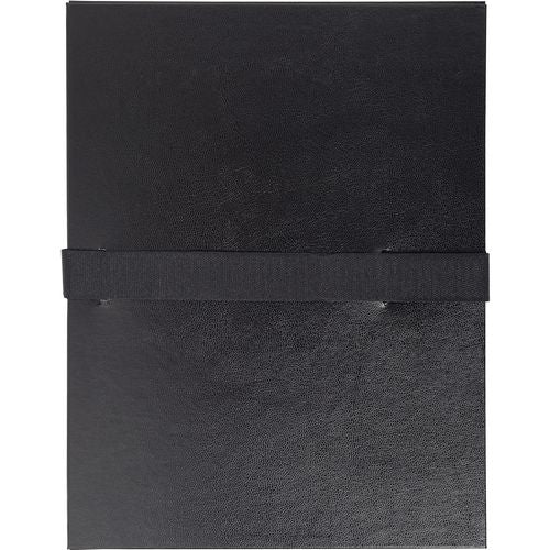 Exacompta Expanding File 621E A4 Balacron 24 (W) x 32 (H) cm Black Pack of 10