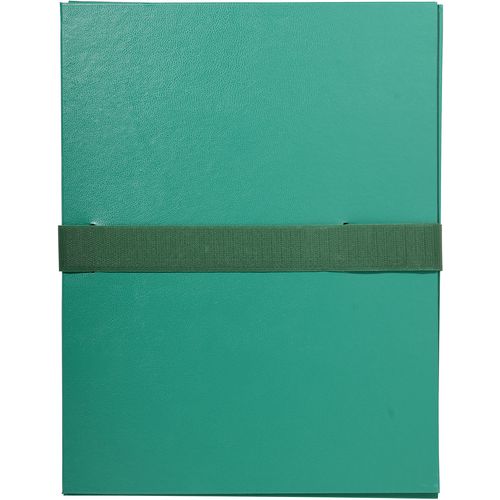 Exacompta Expanding Folders 2643E A4 Green Vinyl Coated Paper 24 x 32 cm Pack of 10