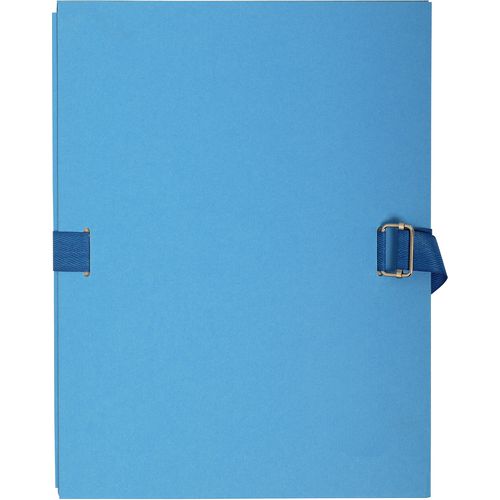 Exacompta Expanding Folders 223220E A4 Light Blue Cardboard 24 x 32 cm Pack of 10