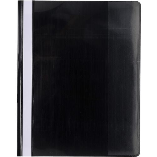 Exacompta Presentation Folders 439901B A4 Black PVC Pack of 10