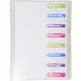 Exacompta Multipart File Special format 8 Part Transparent Chromaline 56187E 24 x 32 cm Pack of 10