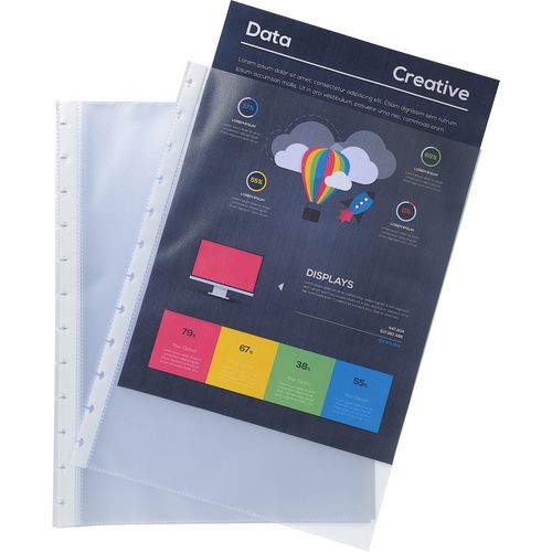 Exacompta Display Book Refill 86001E A4 Translucent 10 Pockets Pack of 100