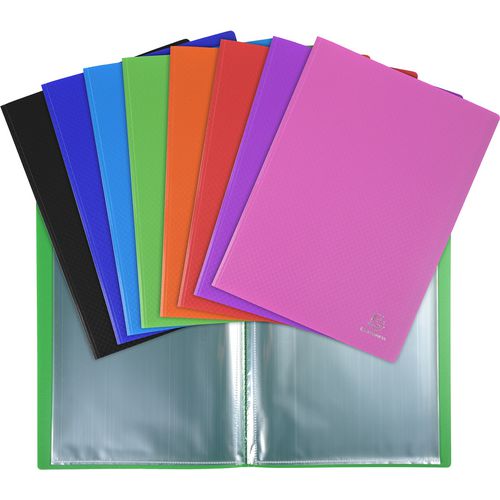 Exacompta Display Book 8880E A4 Assorted 80 Pockets Pack of 8