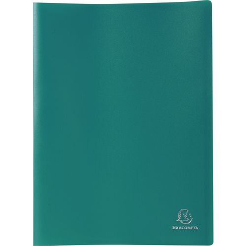 Exacompta Display Book 8563E A4 Dark Green 60 Pockets Pack of 8