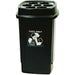 SLINGSBY Waste Bin 4 L Black 35.4 x 35.4 x 57 cm